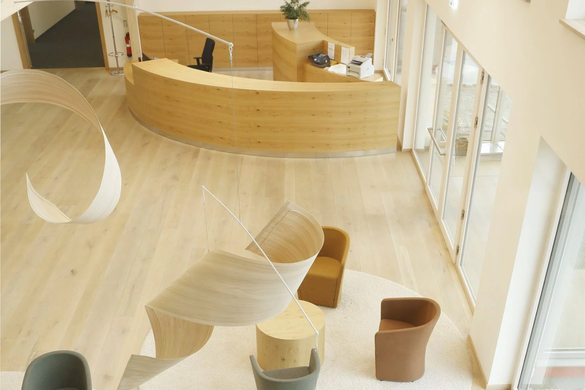 Innenraum Foyer, Holzbau Aumann, Ziemetshausen